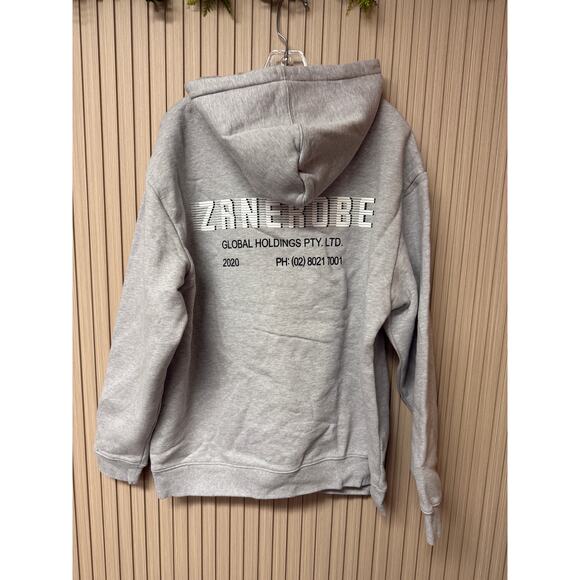 Zanerobe Men's Racer Hood Sweatshirt in Grey Sz XL - Picture 3 of 7